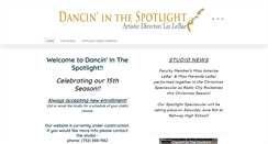 Desktop Screenshot of dancininthespotlight.com